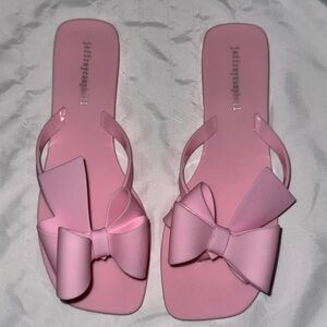 Jeffrey Campbell Pink Bow Sandals